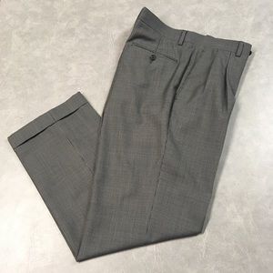 Lauren Ralph Lauren Classic Dress Pants Black/Gray Houndstooth Wool Blend